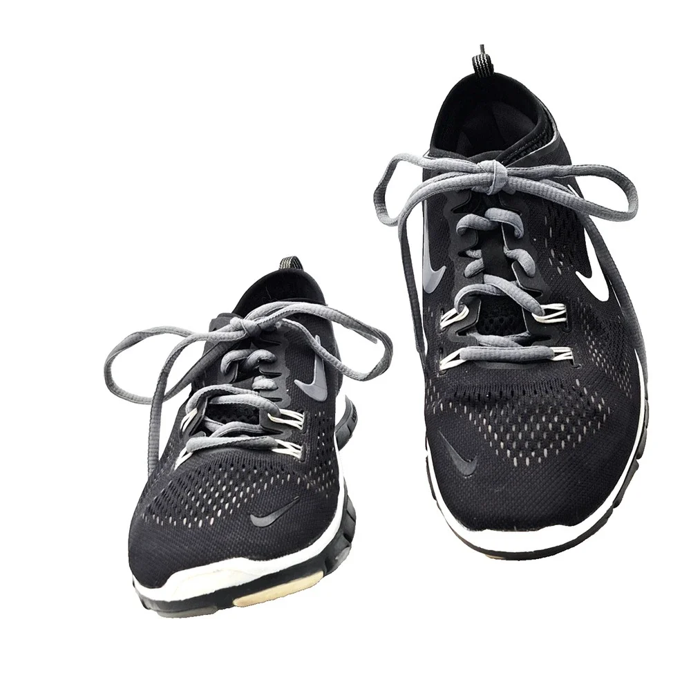 Nike Free TR Fit 4 Women's Size 6.5 Running Shoes Black White 629496-001 Trainer